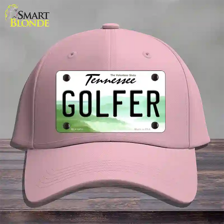 Golfer Tennessee Novelty License Plate Hat Cotton / Pink