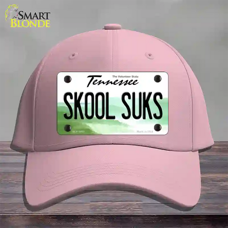 Skool Suks Tennessee Novelty License Plate Hat Cotton / Pink