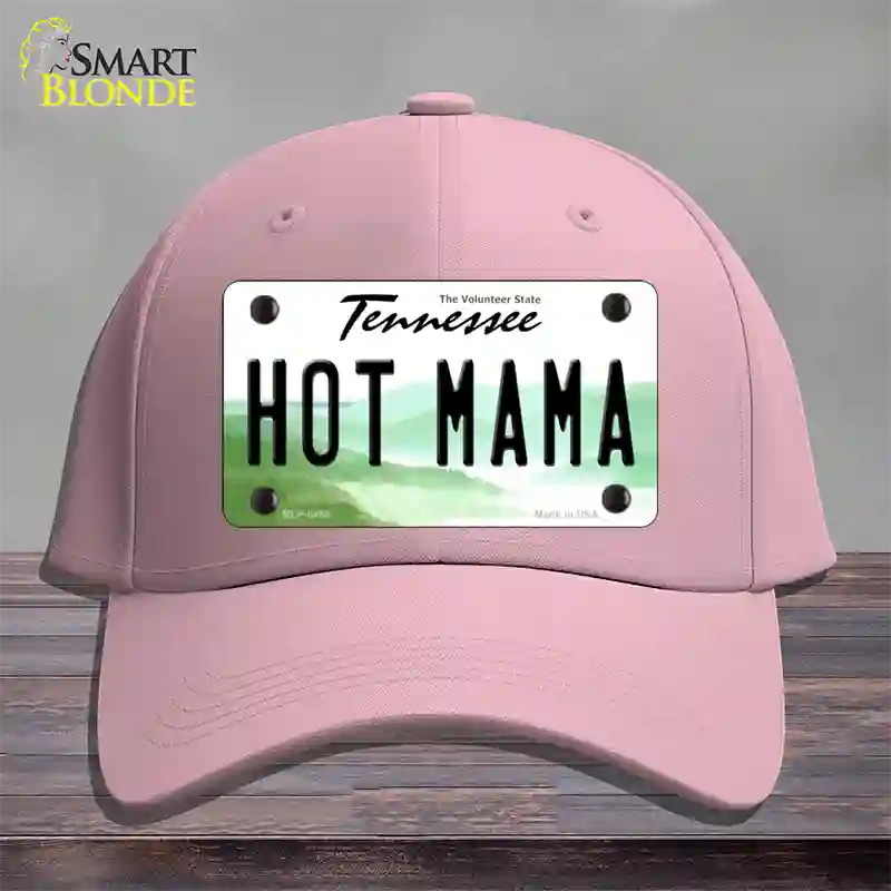 Hot Mama Tennessee Novelty License Plate Hat Cotton / Pink