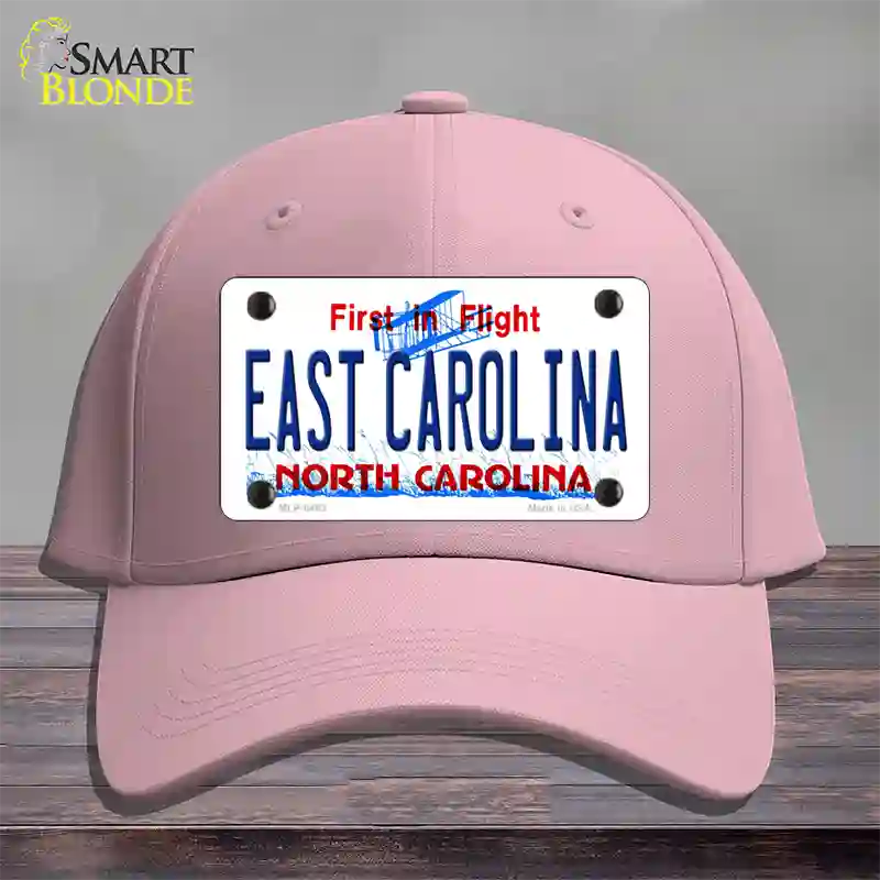 East Carolina North Carolina Novelty License Plate Hat Cotton / Pink