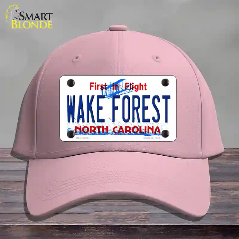 Wake Forest North Carolina Novelty License Plate Hat Cotton / Pink