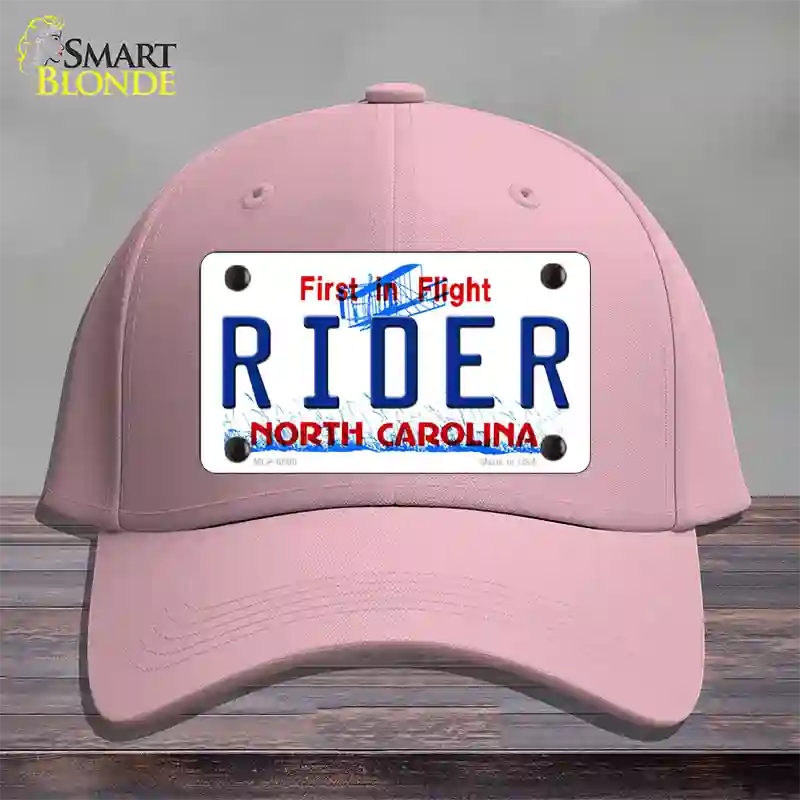 Rider North Carolina Novelty License Plate Hat Cotton / Pink