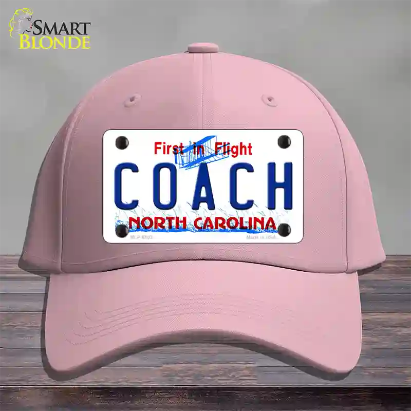 Coach North Carolina Novelty License Plate Hat Cotton / Pink