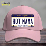 Hot Mama West Virginia Novelty License Plate Hat Cotton / Pink