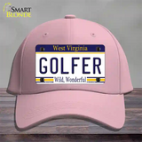 Golfer West Virginia Novelty License Plate Hat Cotton / Pink