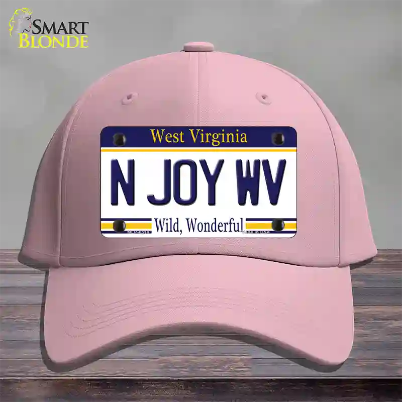 N Joy West Virginia Novelty License Plate Hat Cotton / Pink