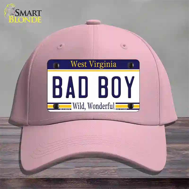 Bad Boy West Virginia Novelty License Plate Hat Cotton / Pink