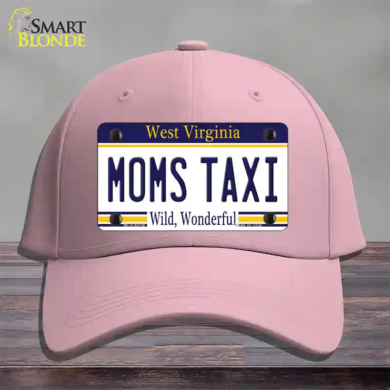 Moms Taxi West Virginia Novelty License Plate Hat Cotton / Pink