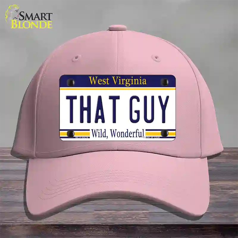 That Guy West Virginia Novelty License Plate Hat Cotton / Pink