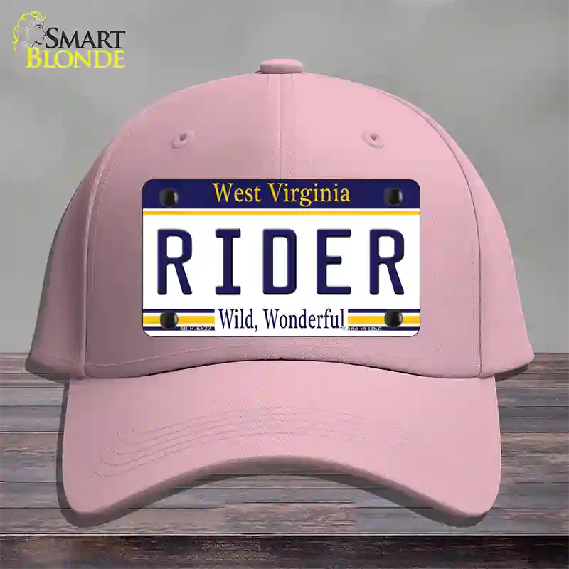 Rider West Virginia Novelty License Plate Hat Cotton / Pink