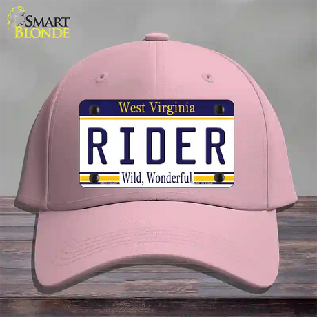 Rider West Virginia Novelty License Plate Hat Cotton / Pink