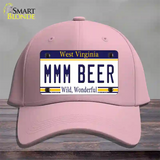 MMM Beer West Virginia Novelty License Plate Hat Tag Cotton / Pink