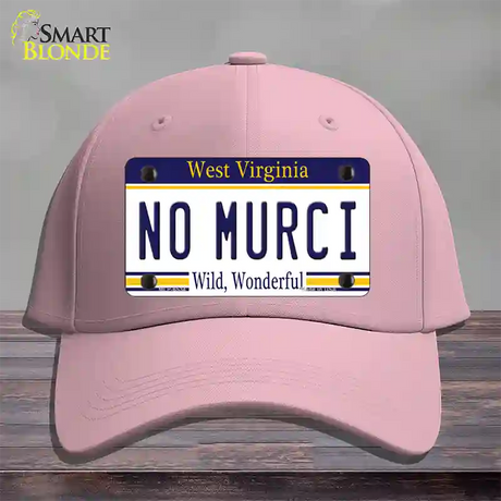 No Murci West Virginia Novelty License Plate Hat Cotton / Pink