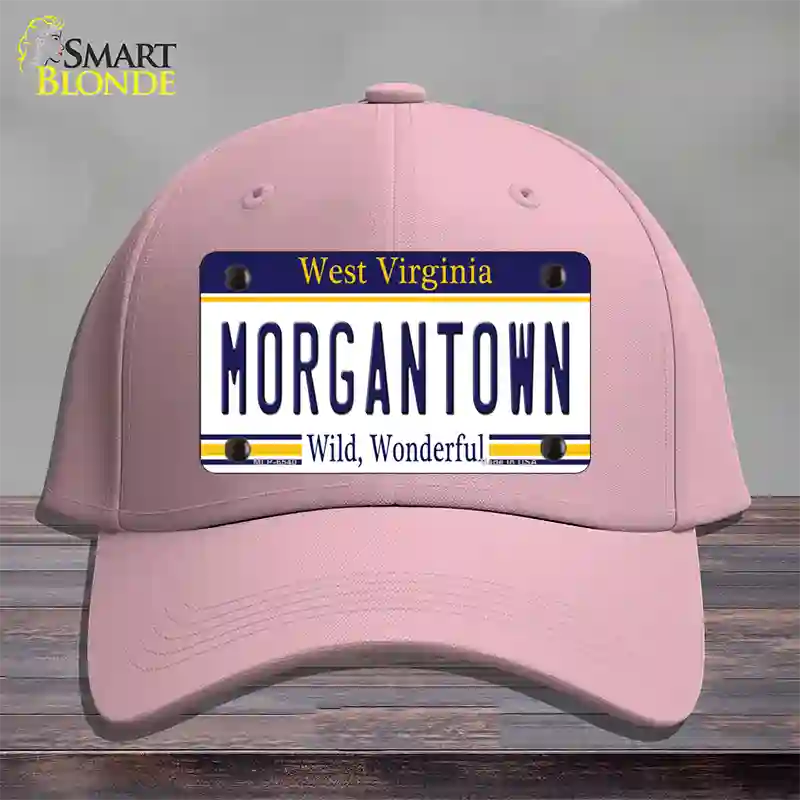 Morgantown West Virginia Novelty License Plate Hat Cotton / Pink