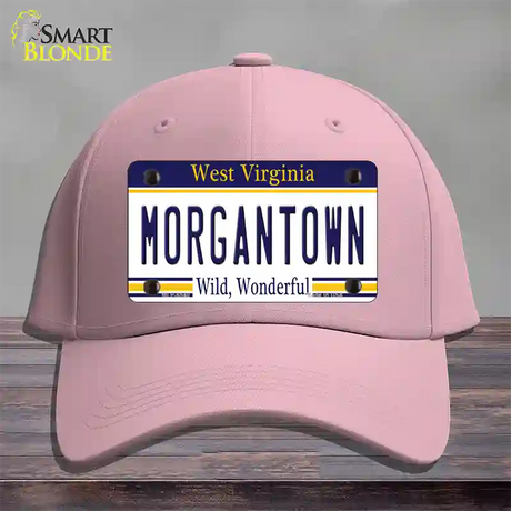 Morgantown West Virginia Novelty License Plate Hat Cotton / Pink