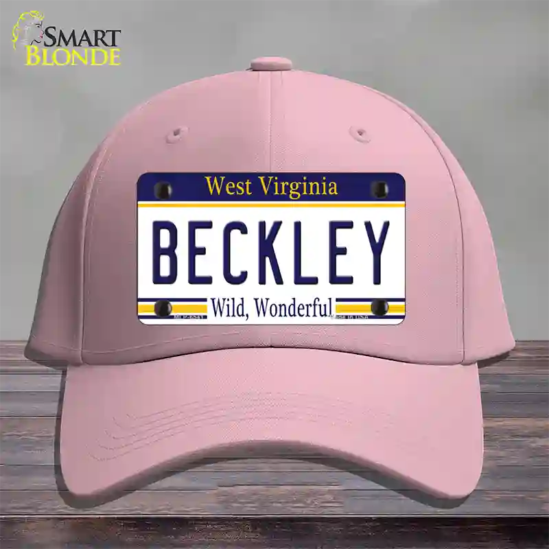 Beckley West Virginia Novelty License Plate Hat Cotton / Pink