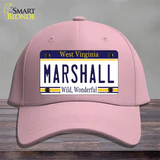 Marshall West Virginia Novelty License Plate Hat Cotton / Pink