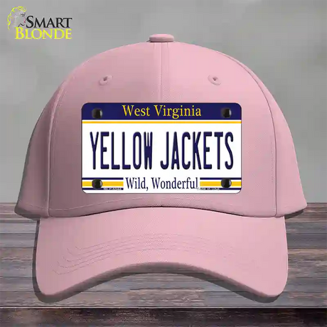 Yellow Jackets West Virginia Novelty License Plate Hat Cotton / Pink