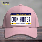 Coon Hunter West Virginia Novelty License Plate Hat Cotton / Pink