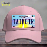 Tailgtr Mississippi Novelty License Plate Hat Cotton / Pink