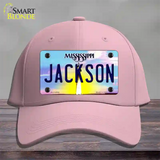 Jackson Mississippi Novelty License Plate Hat Cotton / Pink