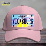 Vicksburg Mississippi Novelty License Plate Hat Cotton / Pink