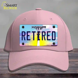 Retired Mississippi Novelty License Plate Hat Cotton / Pink