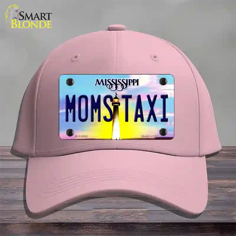 Moms Taxi Mississippi Novelty License Plate Hat Cotton / Pink