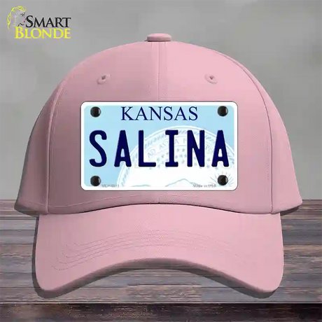 Salina Kansas Novelty License Plate Hat Cotton / Pink