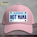 Hot Mama Kansas Novelty License Plate Hat Cotton / Pink