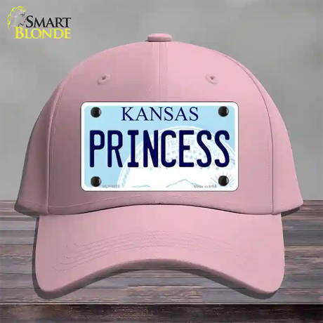 Princess Kansas Novelty License Plate Hat Cotton / Pink