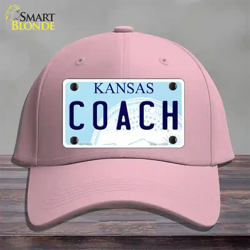 Coach Kansas Novelty License Plate Hat Cotton / Pink