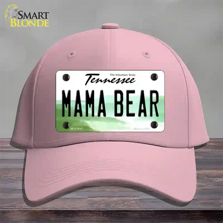 Mama Bear Tennessee Novelty License Plate Hat Cotton / Pink