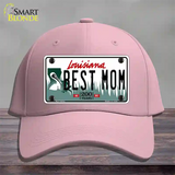 Best Mom Louisiana Novelty License Plate Hat Cotton / Pink