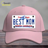 Best Mom North Carolina Novelty License Plate Hat Cotton / Pink