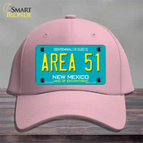 Area 51 New Mexico Novelty License Plate Hat Cotton / Pink