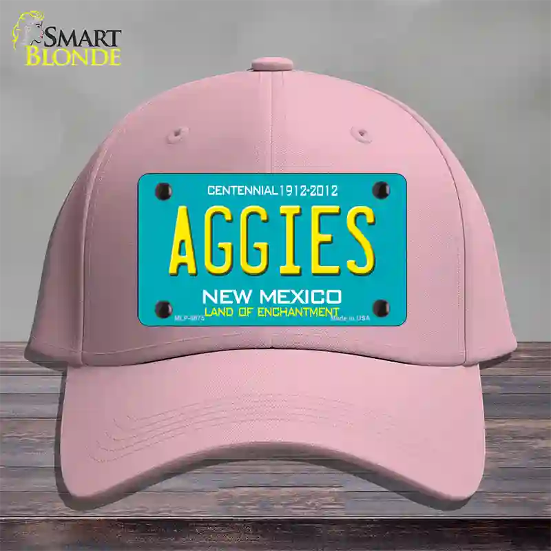 Aggies New Mexico Novelty License Plate Hat Cotton / Pink