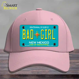 Bad Girl New Mexico Novelty License Plate Hat Cotton / Pink