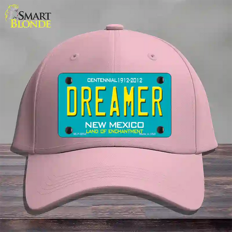 Dreamer New Mexico Novelty License Plate Hat Cotton / Pink