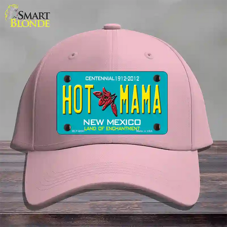 Hot Mama New Mexico Novelty License Plate Hat Cotton / Pink