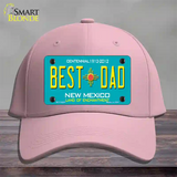 Best Dad New Mexico Novelty License Plate Hat Cotton / Pink