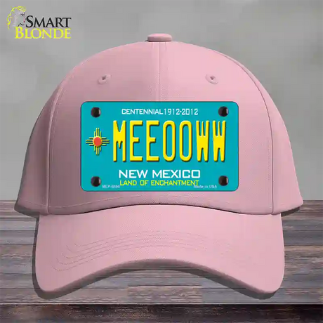 Meeooww New Mexico Novelty License Plate Hat Cotton / Pink