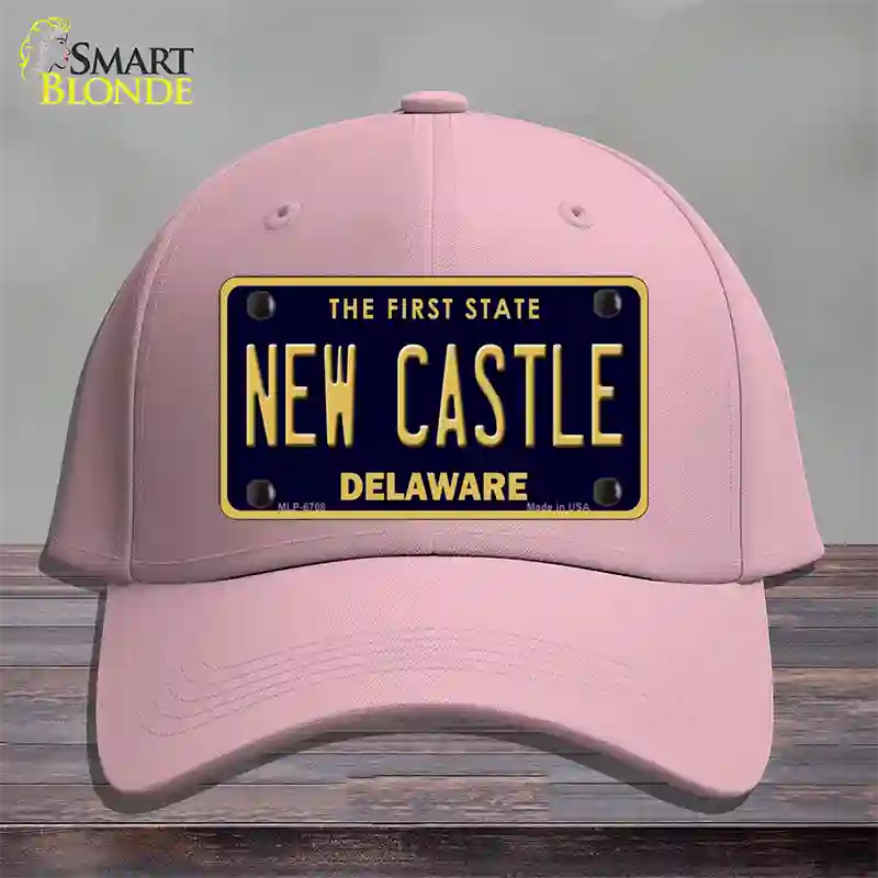 New Castle Delaware Novelty License Plate Hat Cotton / Pink