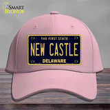 New Castle Delaware Novelty License Plate Hat Cotton / Pink