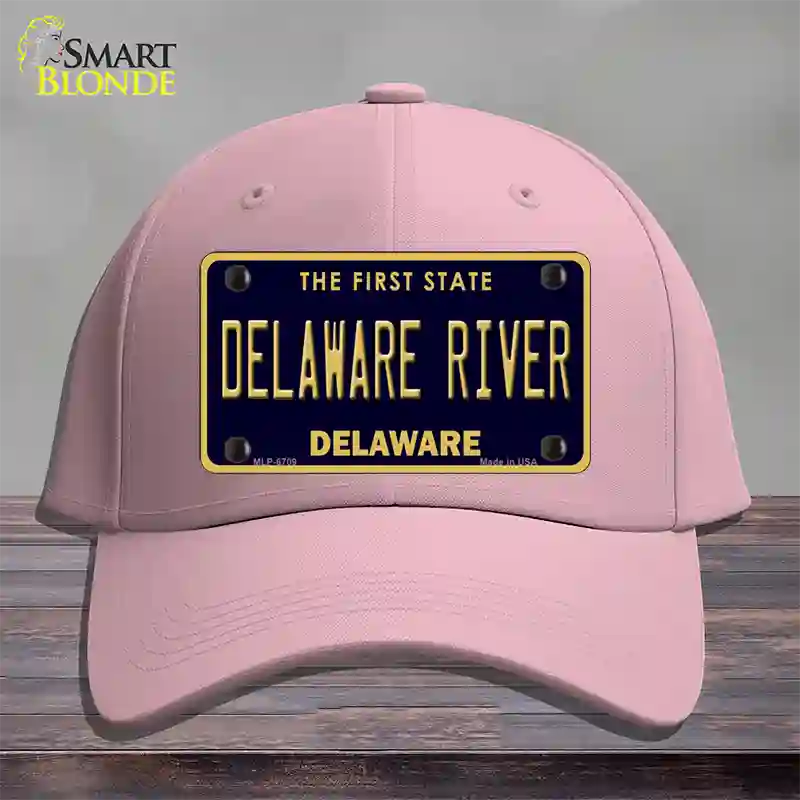 Delaware River Delaware Novelty License Plate Hat Cotton / Pink