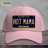 Hot Mama Delaware Novelty License Plate Hat Cotton / Pink