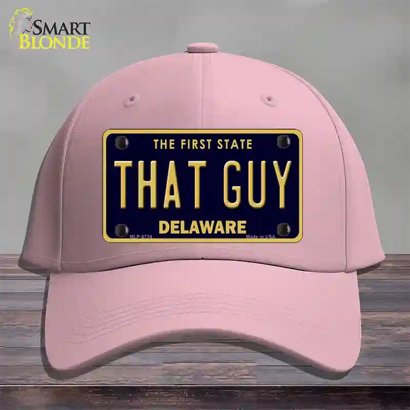 That Guy Delaware Novelty License Plate Hat Cotton / Pink