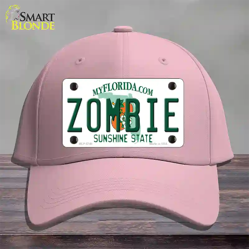 Zombie Florida Novelty License Plate Hat Cotton / Pink