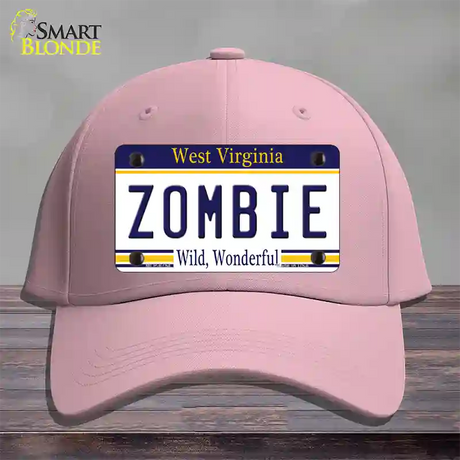 Zombie West Virginia Novelty License Plate Hat Cotton / Pink