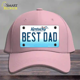 Best Dad Kentucky Novelty License Plate Hat Cotton / Pink